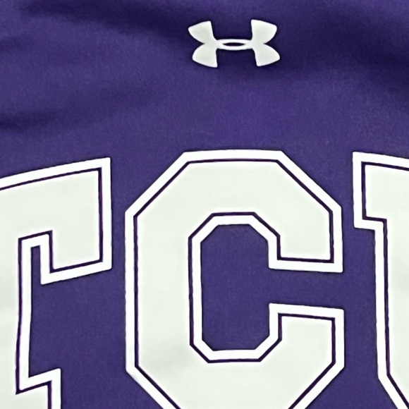 TCU Horned Frogs Under Armour NCAA College Hoodie Sweatshirt - Picture 3 of 4